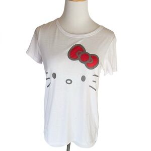Hello Kitty White T-Shirt with Red Bow